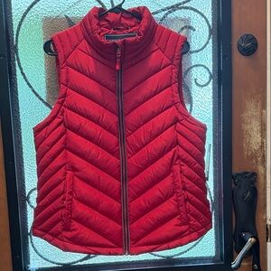 Tommy Hilfiger Red Women's Quilted Vest